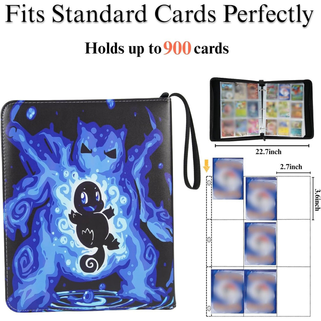 900 Cards Trading Sports Card Binder Holder Binder Albums with Zipper